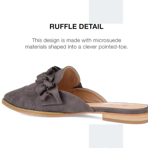 NEW Journee Collection Womens KESSIE Slides Loafer Mule Shoes SZ 7 Grey - Picture 3 of 10